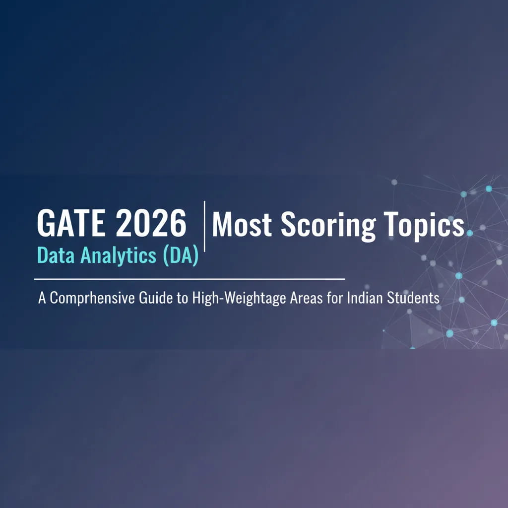 Gate 2026 Data Analytics Da Most Scoring Topics a Comprehensive Guide to High Weightage Areas for Indian Students 440146
